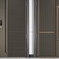 New Chinese-style security door 3d model