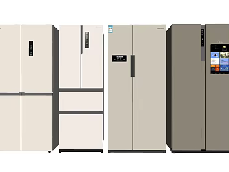 Household appliances combination 3d model