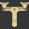 Modern Polished Chrome Bathroom Faucet With Single Handle Wall Mount Design