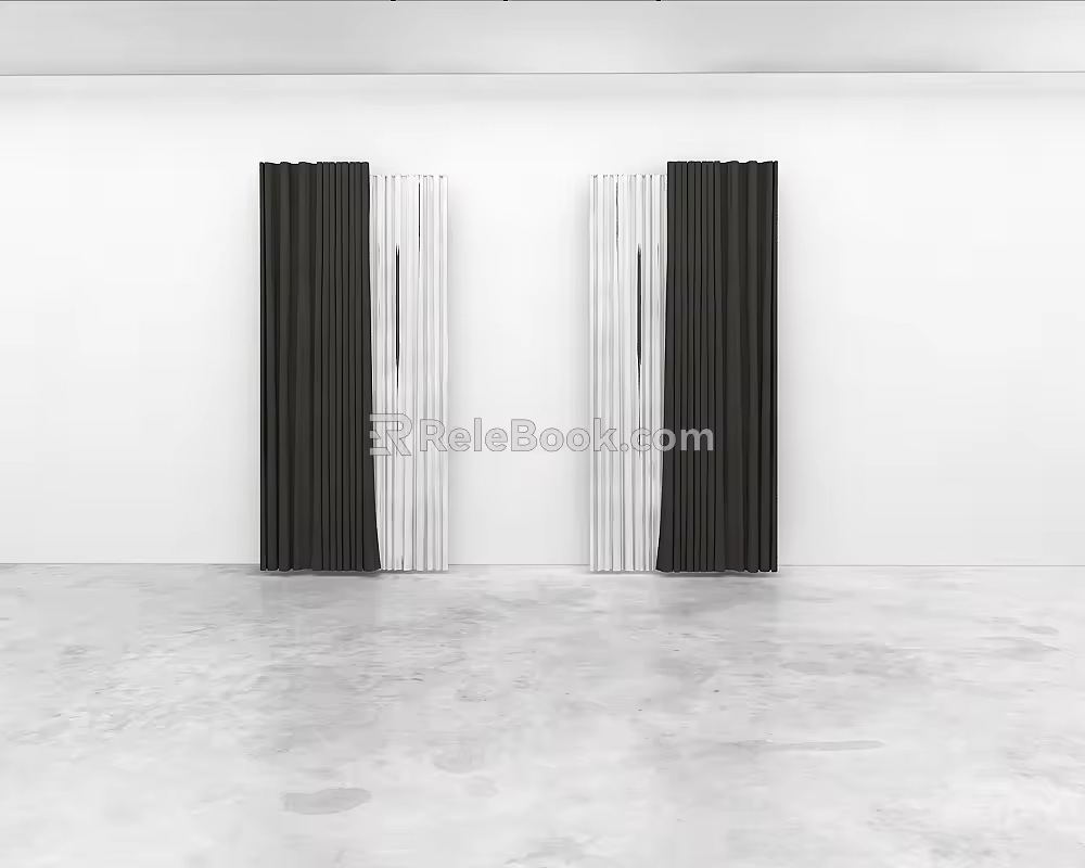 Curtains 3d model