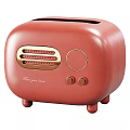 Teal Kitchen Toaster With Golden Accents Control Panel Buttons And Best You Love Text