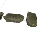 Natural Stone And Wood Decorative Pieces With Various Shapes And Textures