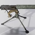 Vintage Weapon With Multiple Storage Cases Metal Parts And Tripod Components
