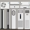 Various Types of Air Conditioners and Fans on Display for Home Use Appliances