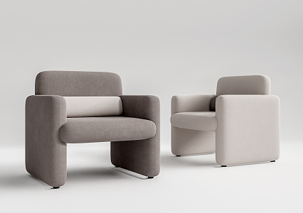 Modern Single Sofa Leisure Chair 3d model