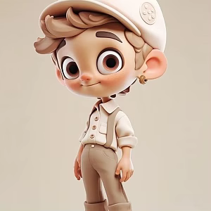 Trendy Carved Doll 3d model
