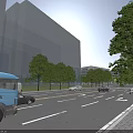 Large Scale Industrial Factory Park With Multiple Buildings Road Network Green Belt And River