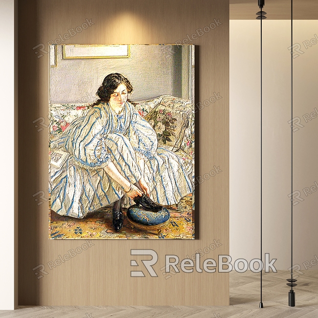 abstract decorative painting model