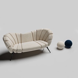 Modern double sofa 3d model