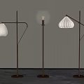 Modern Golden Floor Lamps With Various Shade Designs For Home Interior Decor