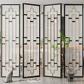 New Chinese Style Screen Partition 3d model