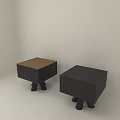 Modern Minimalist Coffee Tables With Brown And Black Tops And Multi Leg Bases