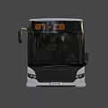 Modern Urban Public Bus With White Blue Exterior Digital Display 61103