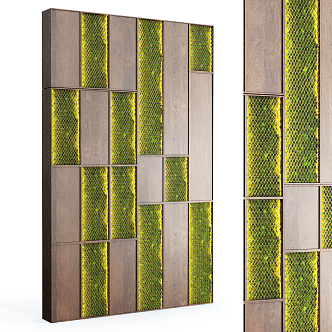 Modern Plant Wall 3d model