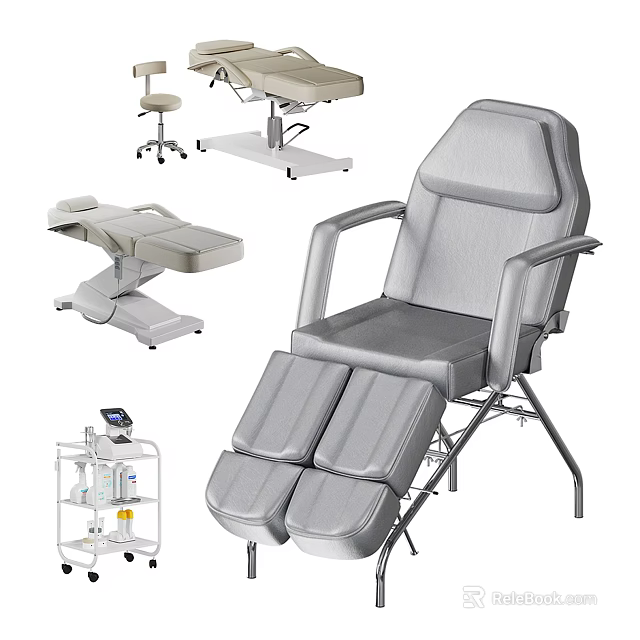 Professional Massage Chair With Adjustable Back And Leg Support For Comfortable Therapy Sessions 3d model 