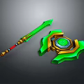 Contradiction Medieval Shield Ancient Shield Defensive Weapon Ancient Shield Iron Shield Protective Shield 3d model