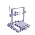 Industrial Grade 3D Printer Equipment Featuring Metal Frame And Printing Platform 3d model
