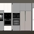 Modern refrigerator smart refrigerator double door refrigerator single door refrigerator 3d model