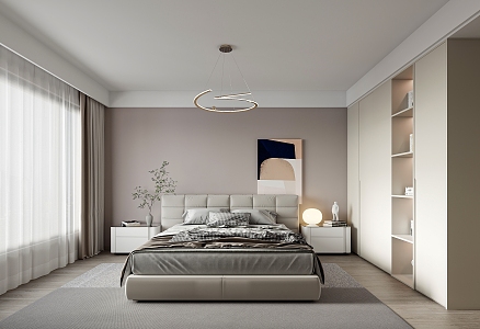 Master Bedroom Modern Bedroom 3d model