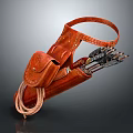 Traditional Leather Quiver With Arrows Rope And Adjustable Leather Strap Design