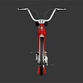 Red Classic COSMO Bicycle with Black Seat Silver Accents and Stylish Frame