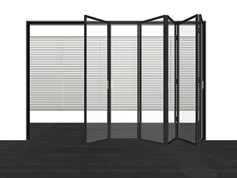 modern folding door 3d model