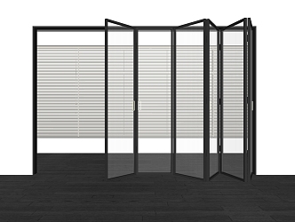 modern folding door 3d model