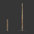 Scene Components Featuring Wooden Ladder And Frame Support Structures 3d model