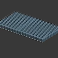 Industrial Factory Building Featuring Large Steel Frame Grid Roof And Arch Shaped Base