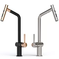 Sleek Modern Faucet Designs With Black Silver And Copper Finishes For Kitchen And Bathroom