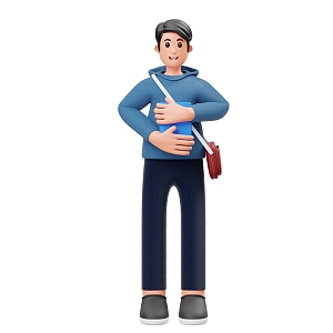 cartoon man cartoon young man cartoon man 3d model