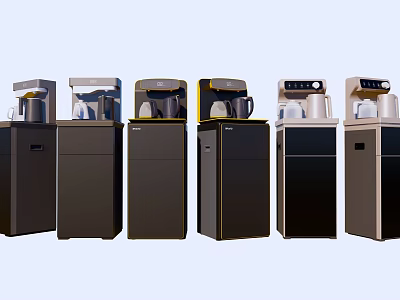 Modern Household Water Dispensers With Sleek Design And Multiple Styles For Home Use 3d model