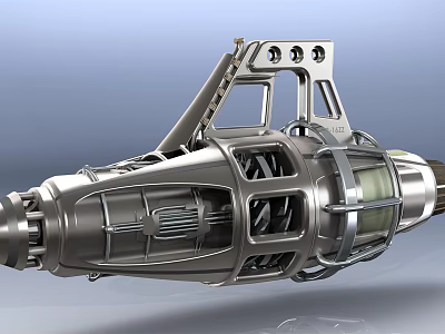 modern engine sci-fi engine 3d model
