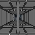 Modern Commercial Elevator With Glass Doors And Stainless Steel Structure For Office Buildings