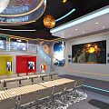 Fun Play Kids Play Area With Space Theme Moon Planets And Play Equipment