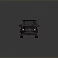 Black SUV With Mercedes Style Front Roof Rack White Wheels Red Trim And Brown Interior