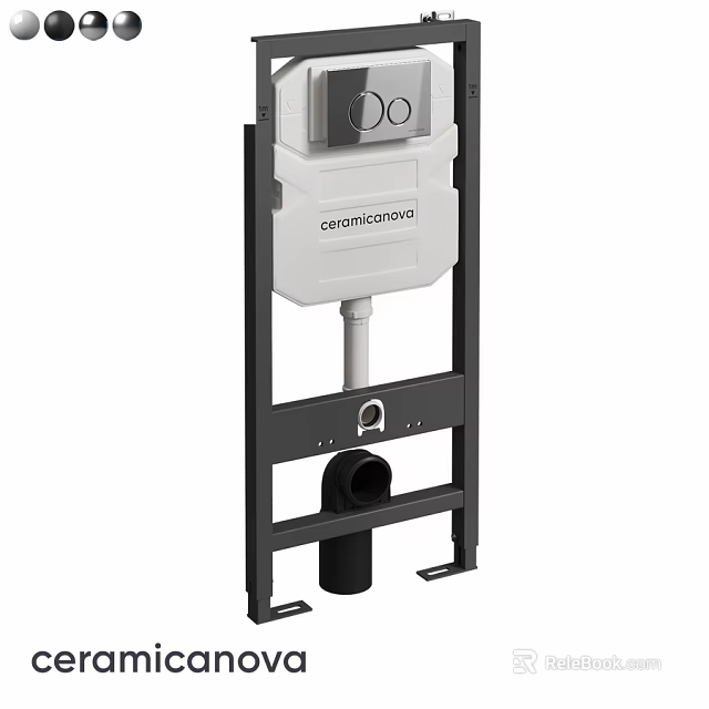 Modern Grohe Wall Hung Toilet Concealed Cistern Frame with Metal Structure 3d model 