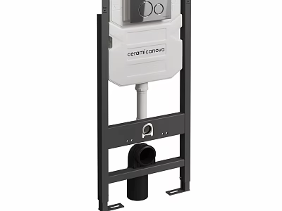 Modern Grohe Wall Hung Toilet Concealed Cistern Frame with Metal Structure 3d model