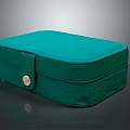 Green Fabric Display Cabinet Shelf With Lid And Metal Buckle For Small Items Storage