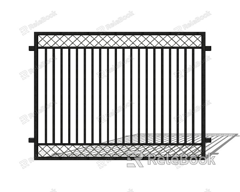 Modern gate wrought iron gate model