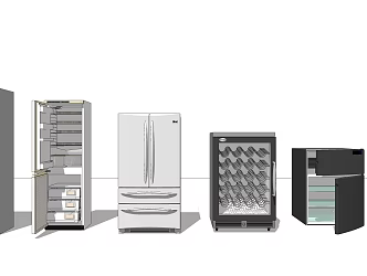 Refrigerator Freezer 3d model