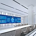modern command center control center 3d model