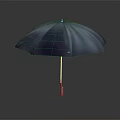 Stylish Blue Umbrella Foldable Design With Metallic Handle Shiny Canopy For Daily Use