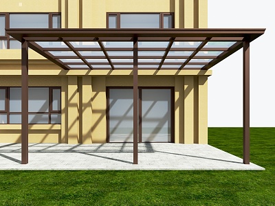 Modern aluminum alloy sun room model