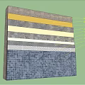 Building Wall Structure With Layered Construction Insulation And Waterproofing Layers 3d model