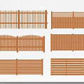 Durable Wooden Fences With Various Designs For Outdoor Privacy And Decoration