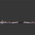 Decorative Household Accessories Two Intricate Metallic Wands With Carved Patterns And Gemstone Accents
