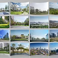 Aerial Planning of Urban Cityscape Featuring Green Spaces Modern Architecture and Parks