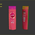 Sunsilk Pink Hair Care Product Bottles With Smooth Shine Formula And Labels