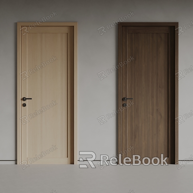 Idea Modern Solid Wooden Door Simple Door Bedroom Door model